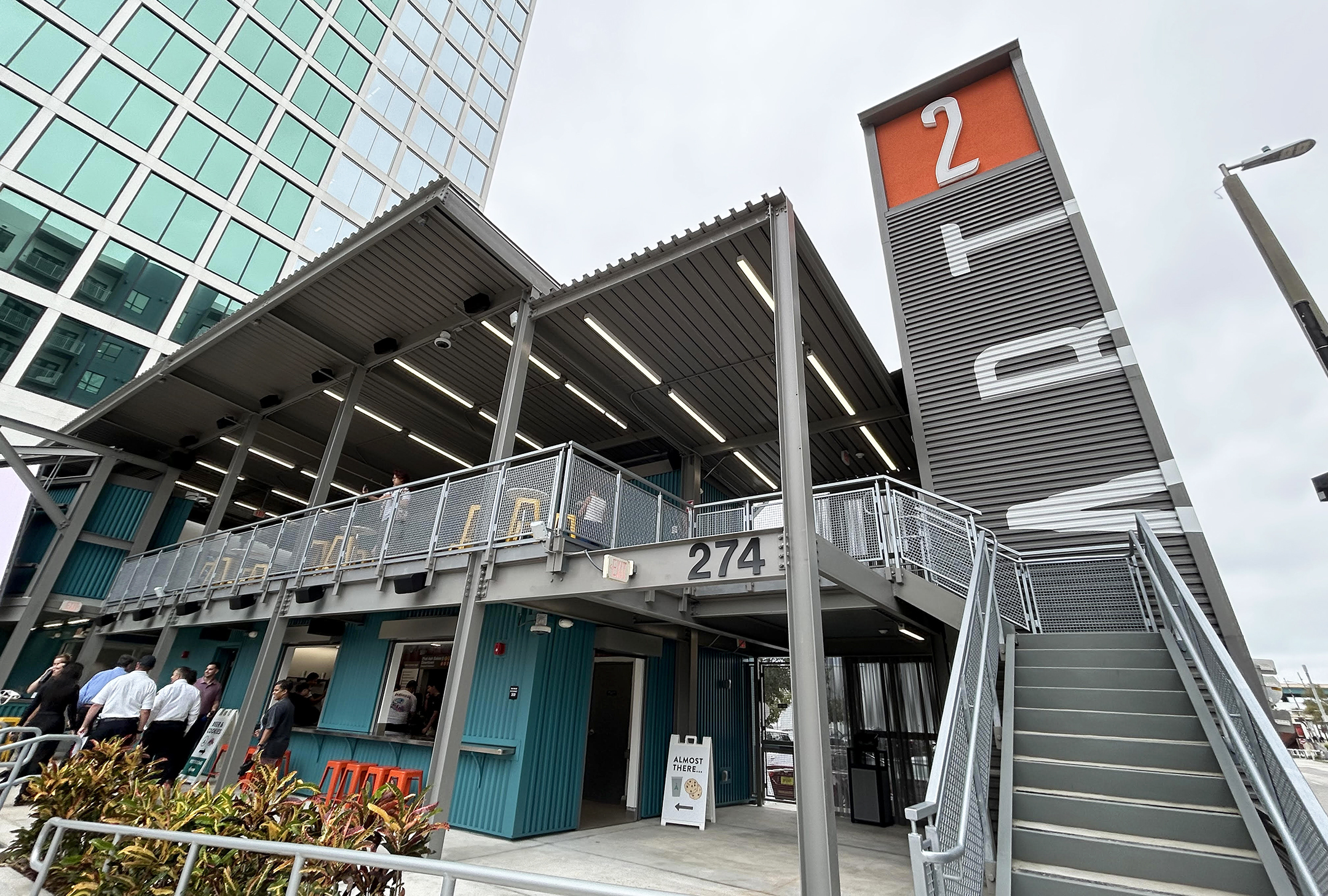 Art2 features a two-story dining hall.
